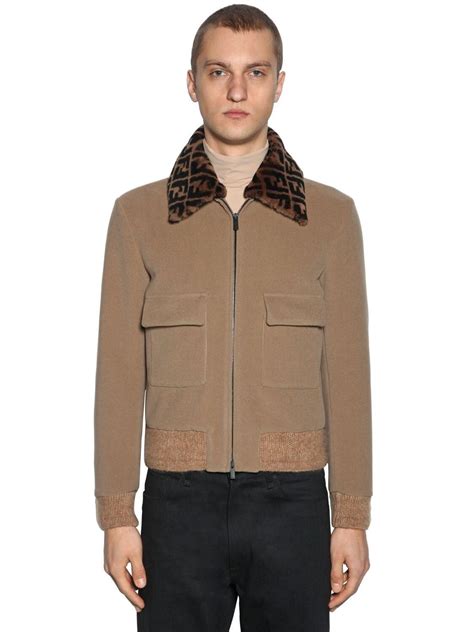 fendi coat man|fendi bomber jacket men's.